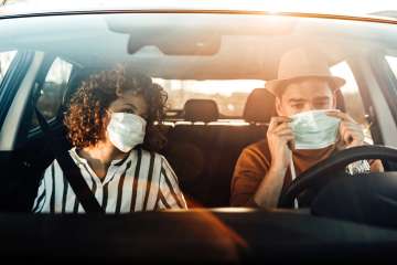 couple in car